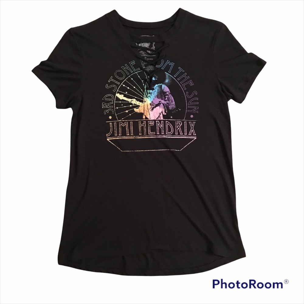 Purple Haze Properties Jimi Hendrix Lace-up Tee XS